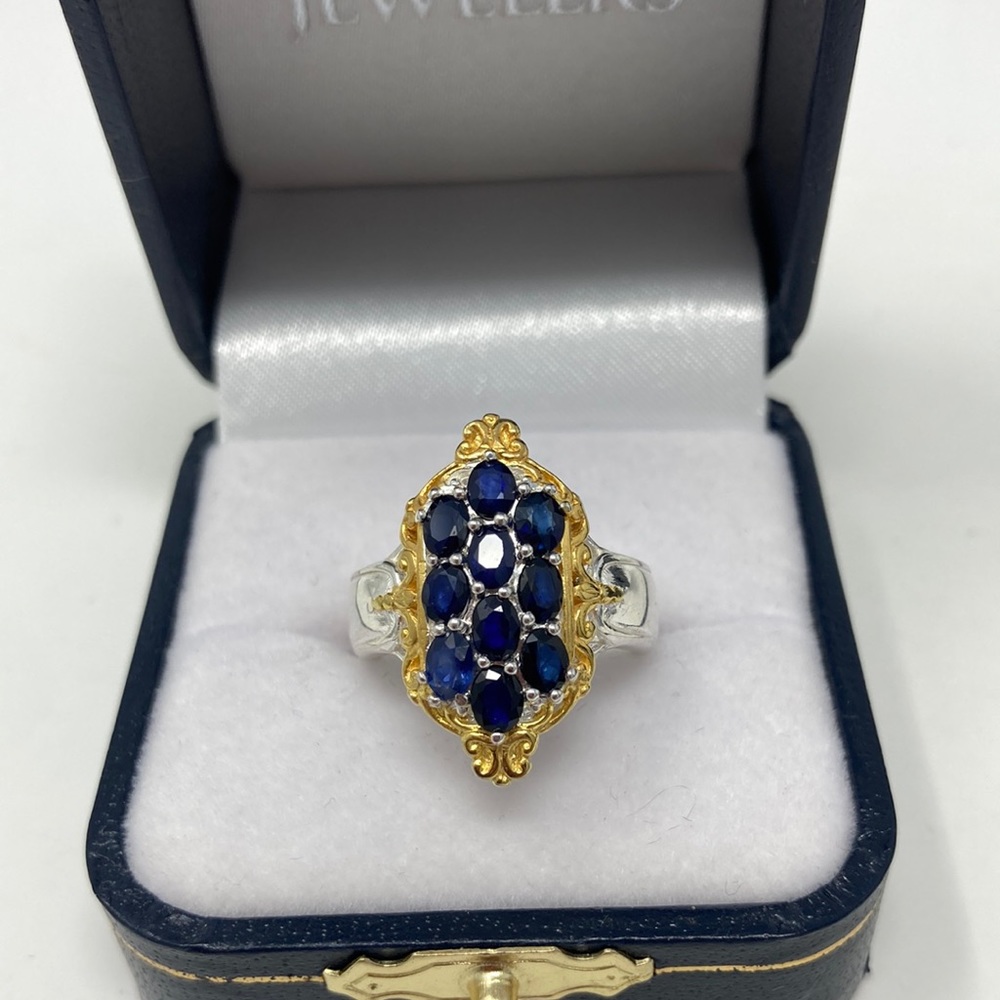 Exquisite Genuine Sapphire Ring - image 1